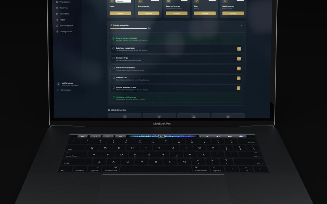 A laptop showing a digital dashboard used during a local SEO audit
